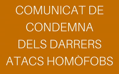 Comunicat de la Federació Catalana de l’Esplai en condemna dels darrers actes homòfobs