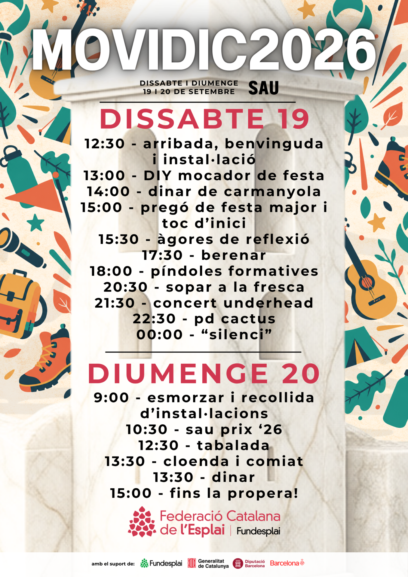 Cartell horari MOVIDIC 26